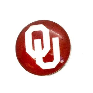 Snap button 20mm Gingersnaps Oklahoma Sooners ASN20